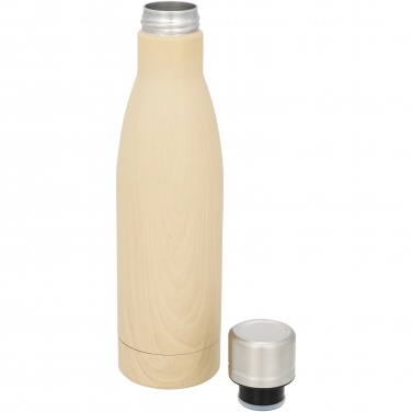 Logo trade promotional giveaways image of: Vasa 500 ml wood-look copper vacuum insulated bottle