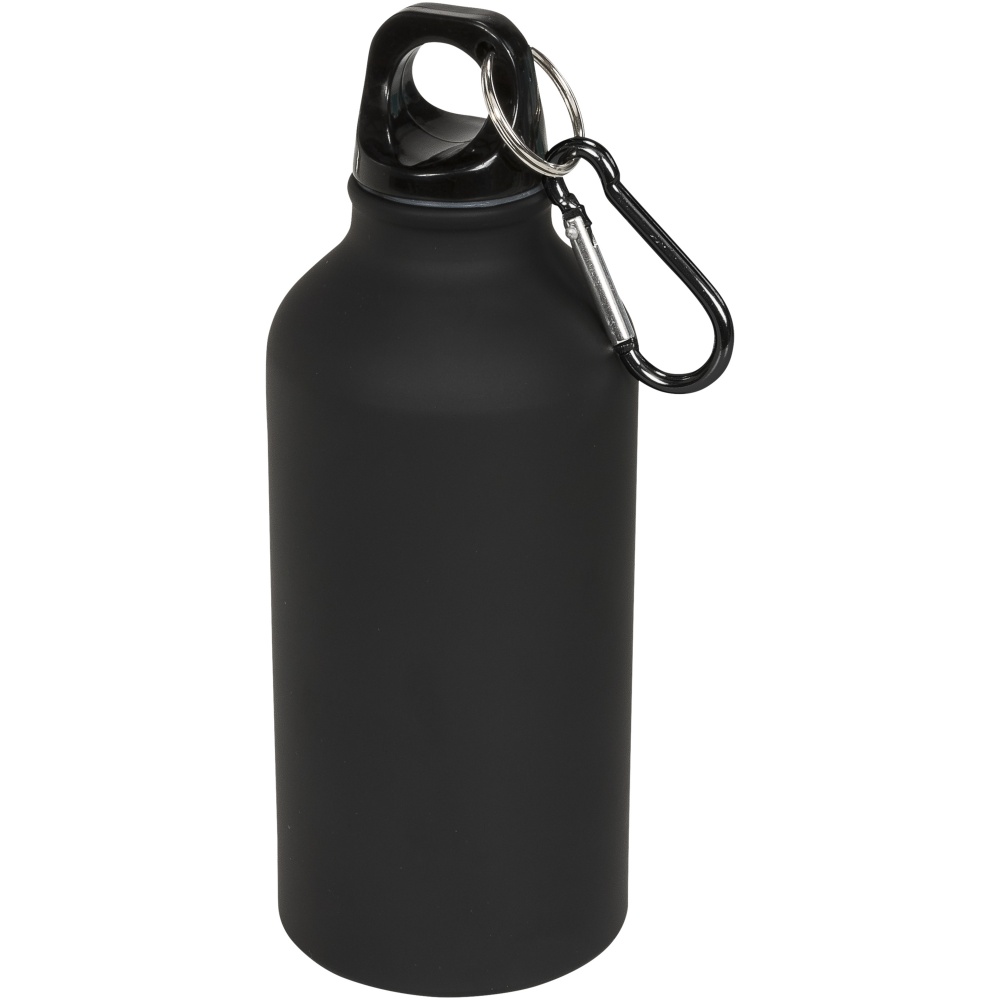 Logotrade business gifts photo of: Oregon 400 ml matte water bottle with carabiner