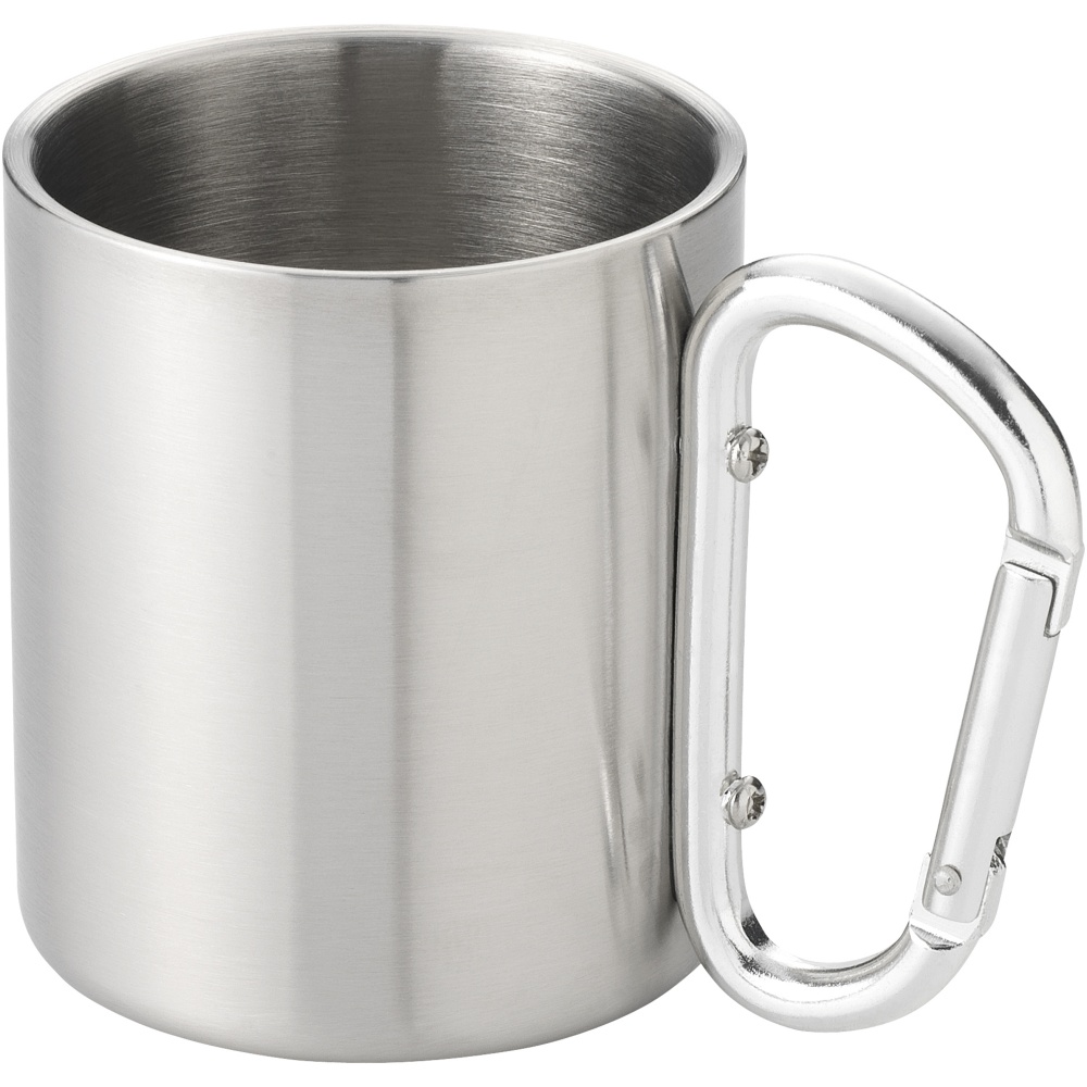 Logo trade promotional merchandise photo of: Alps 200 ml insulated mug with carabiner