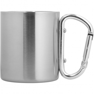 Logo trade advertising product photo of: Alps 200 ml insulated mug with carabiner