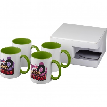 Logo trade advertising product photo of: Ceramic sublimation mug 4-pieces gift set