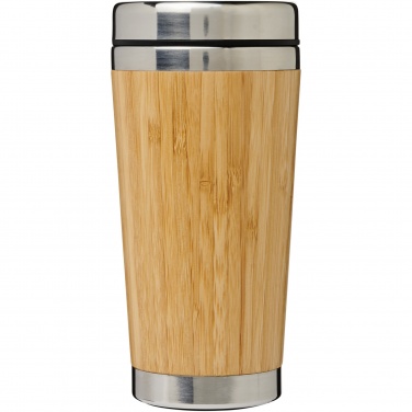 Logo trade advertising product photo of: Bambus 450 ml tumbler with bamboo outer