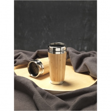 Logotrade promotional merchandise photo of: Bambus 450 ml tumbler with bamboo outer