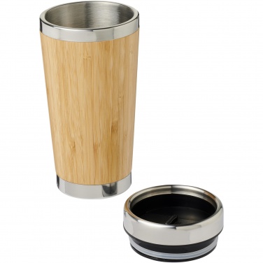 Logo trade promotional merchandise picture of: Bambus 450 ml tumbler with bamboo outer