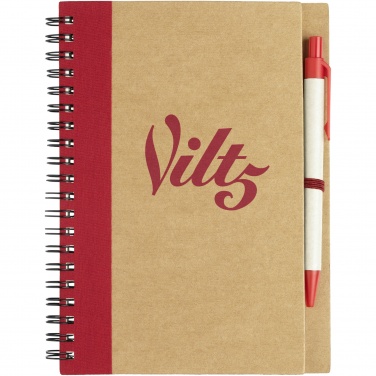 Logo trade promotional item photo of: Priestly recycled notebook with pen