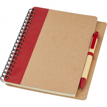 Logotrade promotional gift image of: Priestly recycled notebook with pen