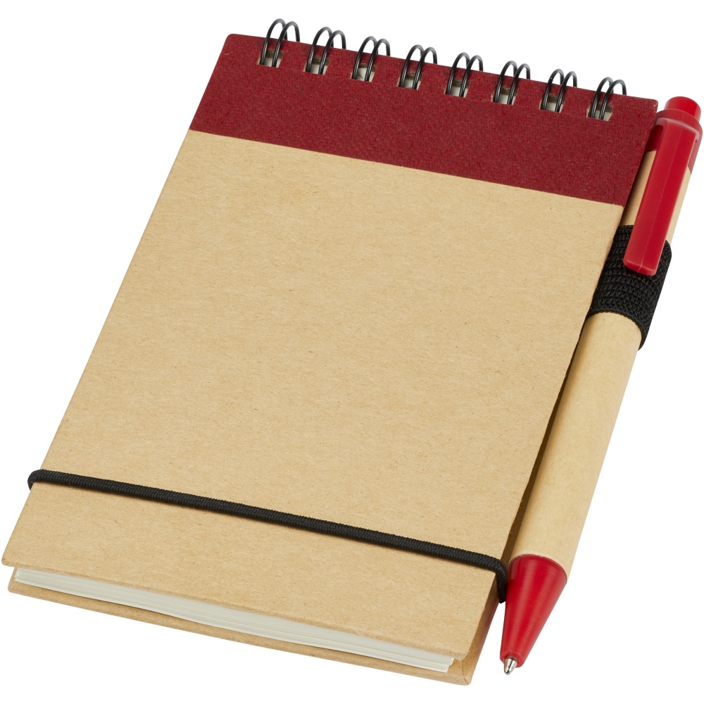 Logo trade promotional merchandise image of: Zuse A7 recycled jotter notepad with pen