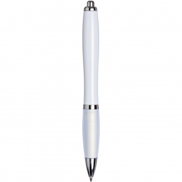 Logo trade business gift photo of: Nash ballpoint pen with coloured barrel and grip