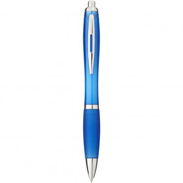 Logo trade advertising product photo of: Nash ballpoint pen with coloured barrel and grip