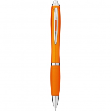 Logo trade corporate gift photo of: Nash ballpoint pen with coloured barrel and grip