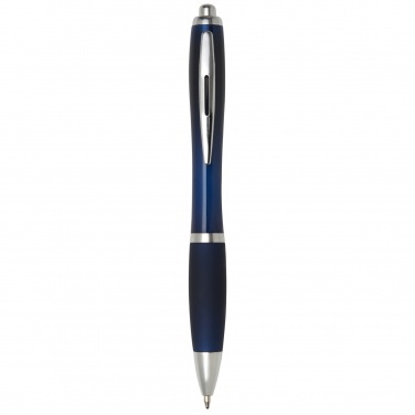 Logo trade promotional giveaways picture of: Nash ballpoint pen with coloured barrel and grip