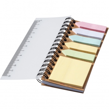 Logotrade promotional merchandise picture of: Spinner spiral notebook with coloured sticky notes