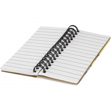 Logo trade corporate gift photo of: Spinner spiral notebook with coloured sticky notes