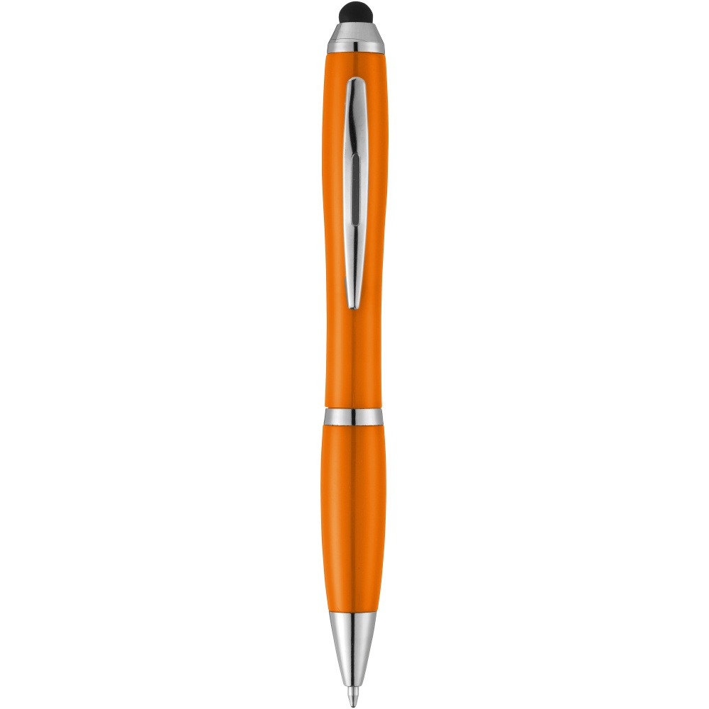 Logotrade promotional giveaway picture of: Nash stylus ballpoint pen with coloured grip