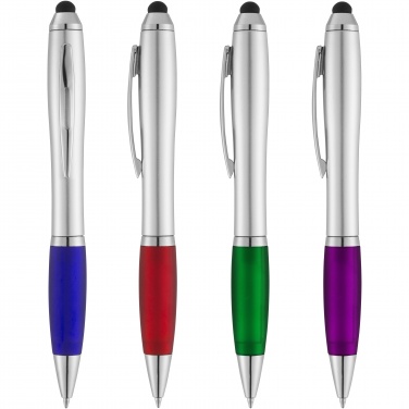 Logo trade promotional merchandise picture of: Nash stylus ballpoint with coloured grip