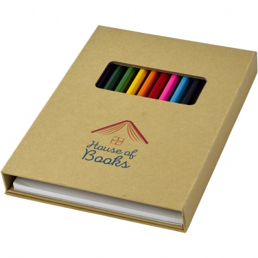 Logotrade business gift image of: Pablo colouring set with drawing paper