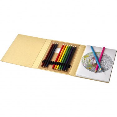 Logotrade advertising product picture of: Pablo colouring set with drawing paper