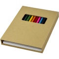 Pablo colouring set with drawing paper, Natural