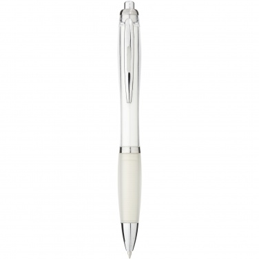 Logo trade promotional merchandise photo of: Nash ballpoint pen coloured barrel and grip