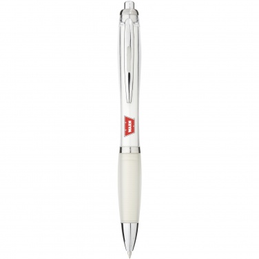 Logo trade corporate gifts image of: Nash ballpoint pen coloured barrel and grip