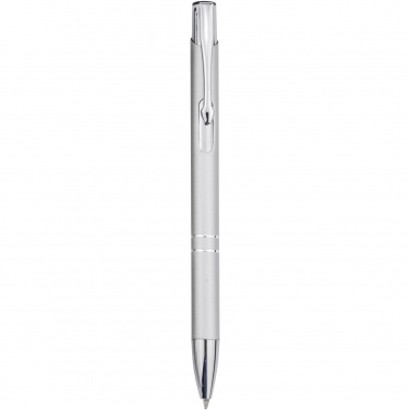 Logo trade promotional giveaways image of: Moneta aluminium click ballpoint pen (blue ink)