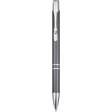 Logotrade promotional product image of: Moneta aluminium click ballpoint pen (blue ink)