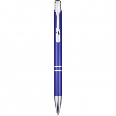 Logo trade corporate gifts picture of: Moneta aluminium click ballpoint pen