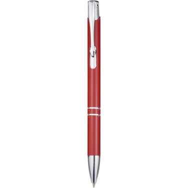 Logotrade promotional product image of: Moneta aluminium click ballpoint pen (blue ink)