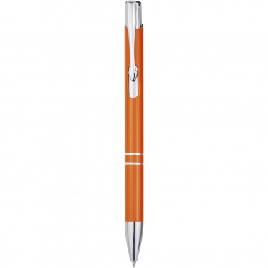 Logo trade corporate gifts picture of: Moneta aluminium click ballpoint pen