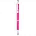 Moneta aluminium click ballpoint pen, Magenta