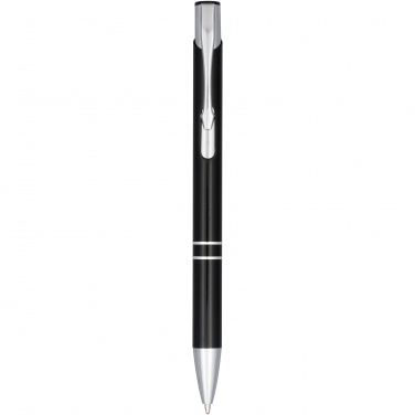 Logo trade promotional gift photo of: Moneta anodized aluminium click ballpoint pen