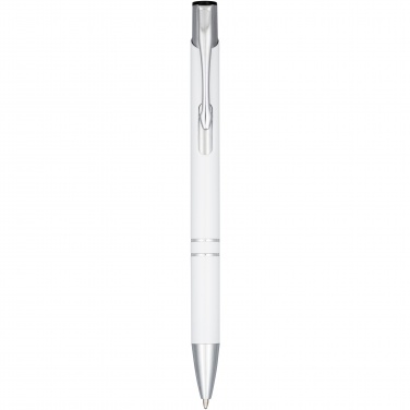 Logo trade promotional merchandise image of: Moneta anodized aluminium click ballpoint pen