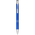 Moneta anodized aluminium click ballpoint pen, Blue