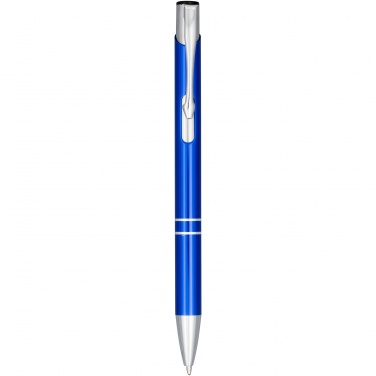 Logo trade corporate gifts image of: Moneta anodized aluminium click ballpoint pen