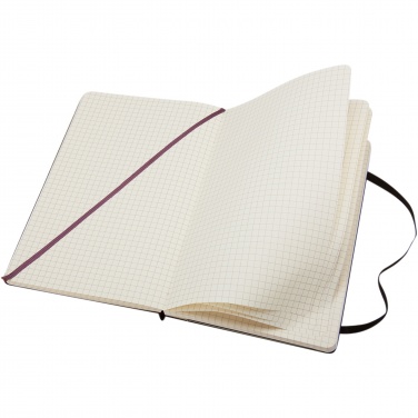 Logo trade promotional giveaways image of: Moleskine Classic L hard cover notebook - squared