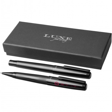 Logo trade promotional giveaways image of: Gloss duo pen gift set