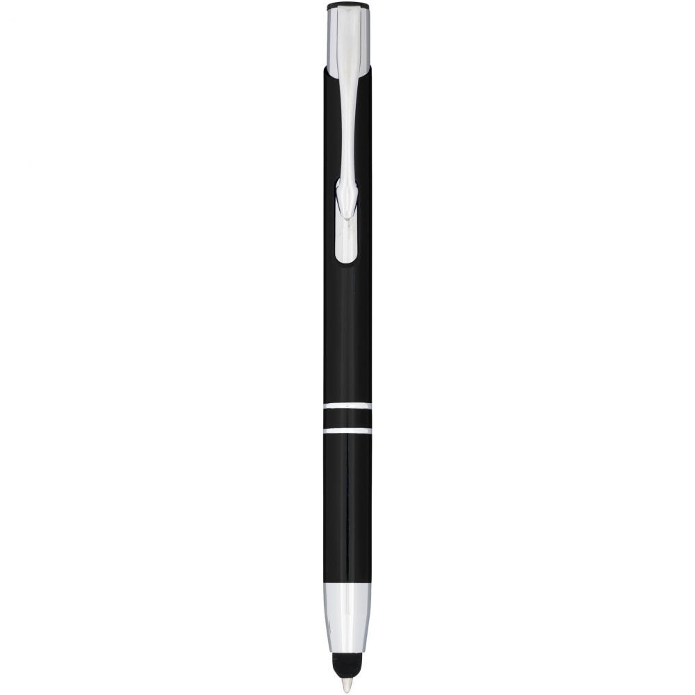 Logotrade promotional gift image of: Moneta anodized aluminium click stylus ballpoint pen