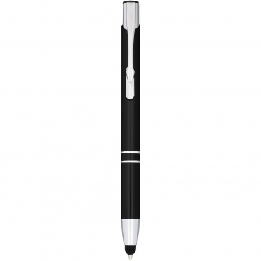 Logotrade promotional giveaway picture of: Moneta anodized aluminium click stylus ballpoint pen