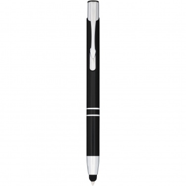 Logo trade business gift photo of: Moneta anodized aluminium click stylus ballpoint pen