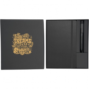 Logotrade promotional giveaway image of: Moleskine notebook and pen gift set