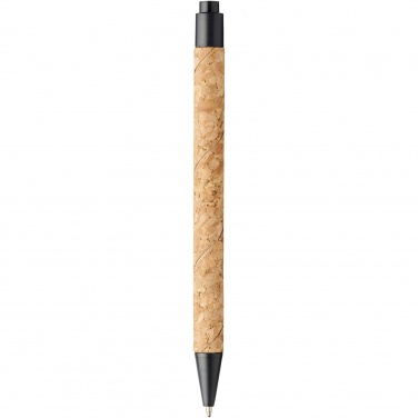 Logo trade promotional products image of: Midar cork and wheat straw ballpoint pen