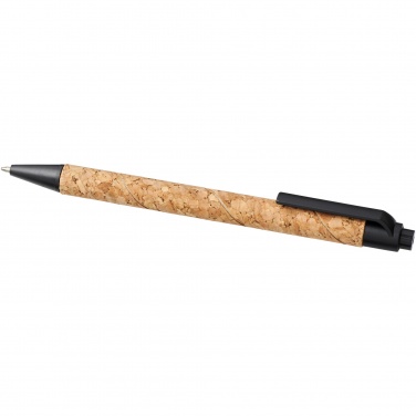 Logo trade promotional gifts image of: Midar cork and wheat straw ballpoint pen