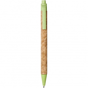 Logotrade promotional item image of: Midar cork and wheat straw ballpoint pen