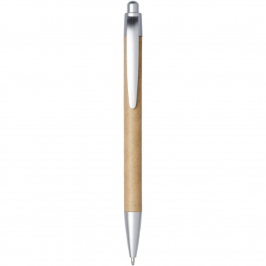 Logo trade advertising product photo of: Tiflet recycled paper ballpoint pen