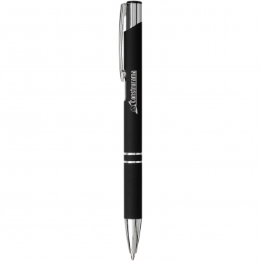 Logo trade promotional gifts picture of: Moneta soft touch ballpoint pen