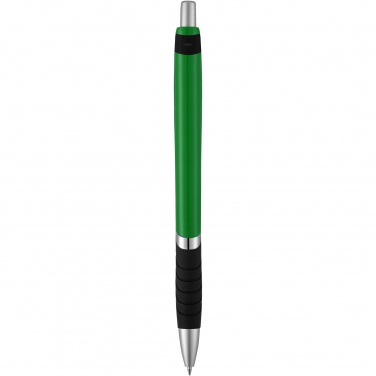 Logo trade promotional giveaways picture of: Turbo ballpoint pen with rubber grip