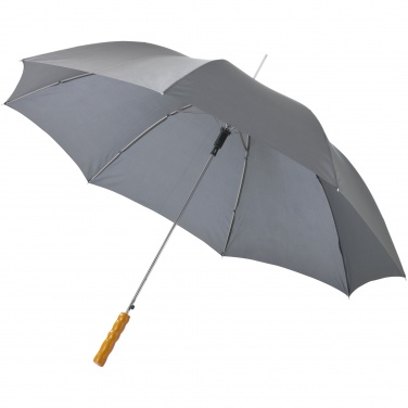 Logo trade promotional products picture of: Lisa 23" auto open umbrella with wooden handle