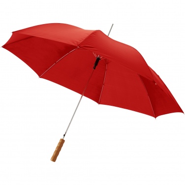 Logo trade advertising products image of: Lisa 23" auto open umbrella with wooden handle