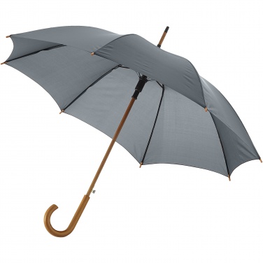 Logotrade promotional gift image of: Kyle 23" auto open umbrella wooden shaft and handle