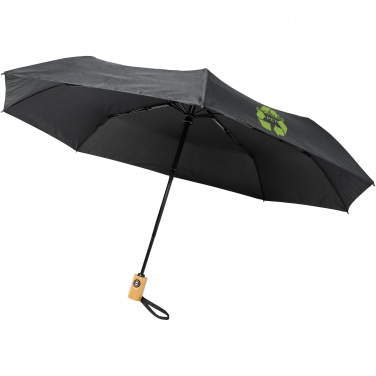 Logo trade promotional gift photo of: Bo 21" foldable auto open/close recycled PET umbrella